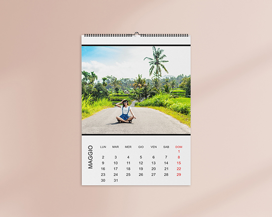 Calendari multipagina formato A3 con stampa foto