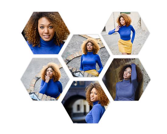 Pannelli esagonali con stampa fotografica