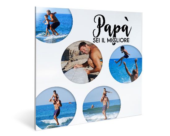 crea stampa su plexiglass collage