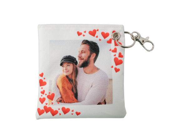 Porta mascherina cornice di cuori