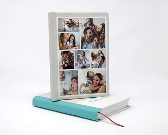 Agenda personalizzata sulla copertina con grafica collage