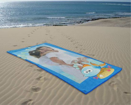 Porta in spiaggia con te le emozioni di una vita, rivivile ogni istante con i teli mare personalizzati di Fotoregali