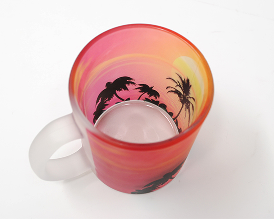 tazza vetro opaca stampata con le tue foto