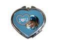 Specchietto a cuore da borsetta Love jeans
