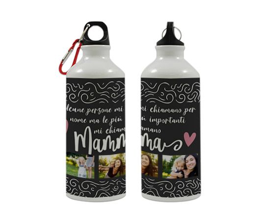 Borraccia con grafica con dedica
