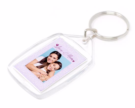 Portachiave Rettangolare in Plastica Mum vintage