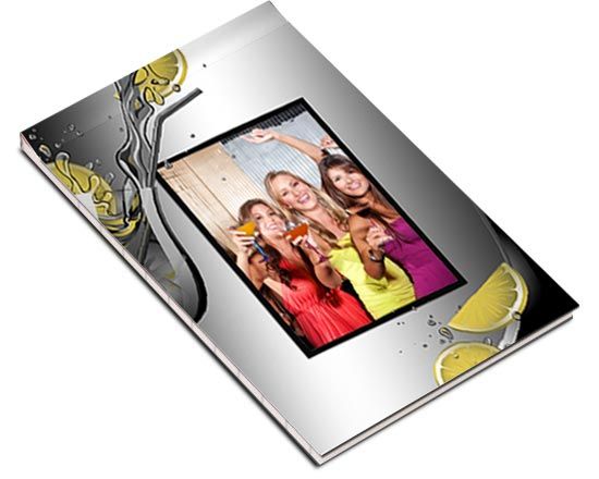 Blpck notes con grafica con limoni stilizzati