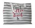 Borsa mare con grafica a fasce