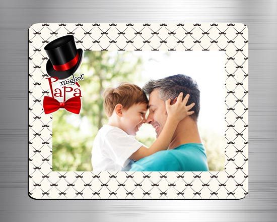 Calamita rettangolare con papillon e cappello