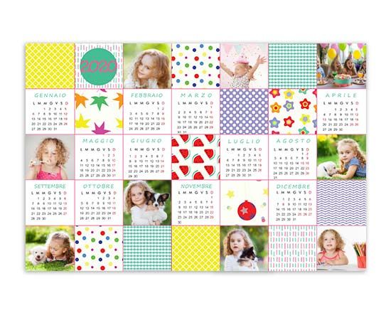 Calendario poster Colourful