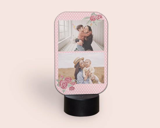 lampada led fiori mamma