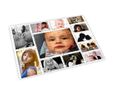 collage di foto su puzzle in legno