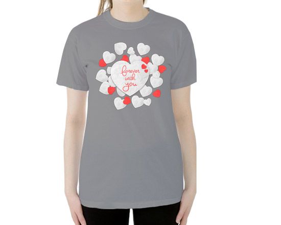 t-shirt unisex con grafica love