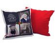 Cuscino poliestere con grafica collage di Natale