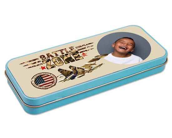 Stile militare per la grafica del portapenne in metallo