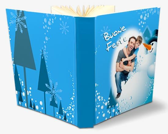 grafica con pupazzo di neve per il tuo album fotografico