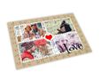 Puzzle big in legno con collage 4 foto