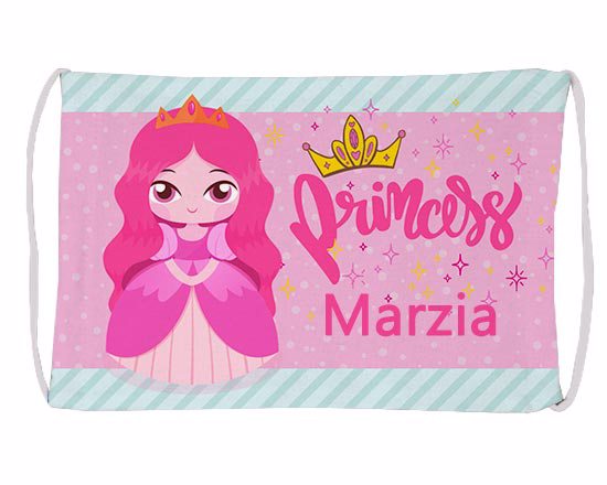 mascherina personalizzata con grafica principessa