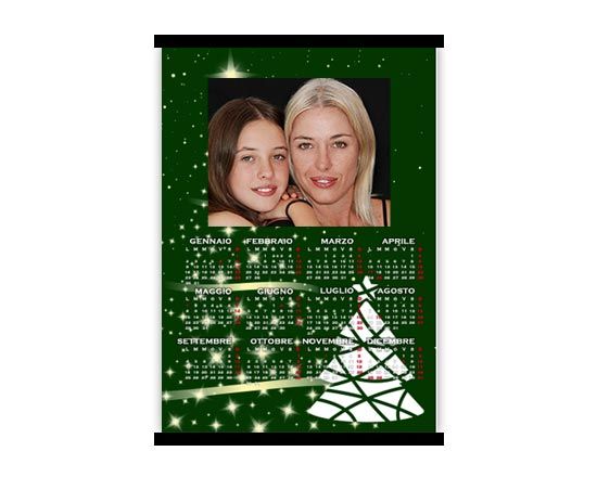 Calendario A3 pagina singola Green three