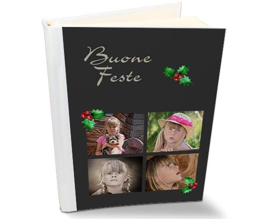 Album con copertina nera e grafica collage