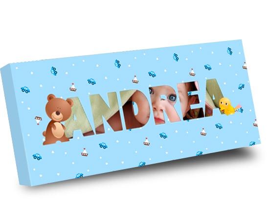 Tela personalizzata con nomi maschili