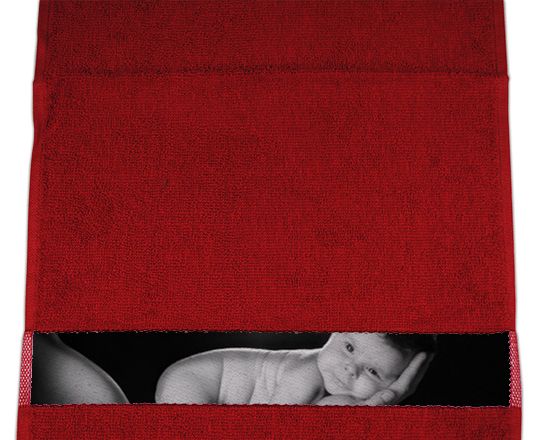 stampa asciugamano rosso