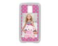 Cover in silicone Samsung S5 con orsetto rosa