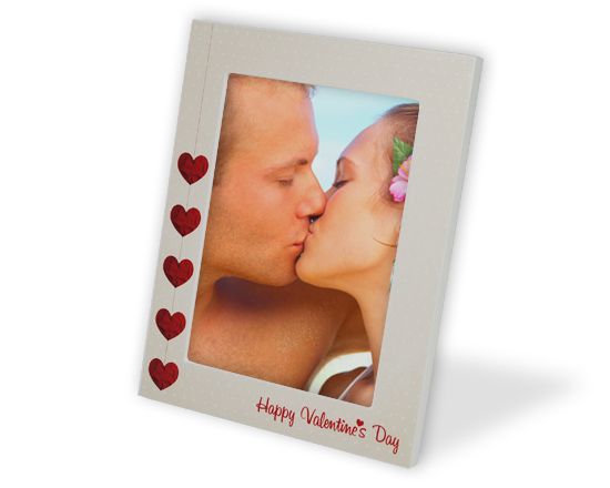 cornice personalizzata cuori rossi