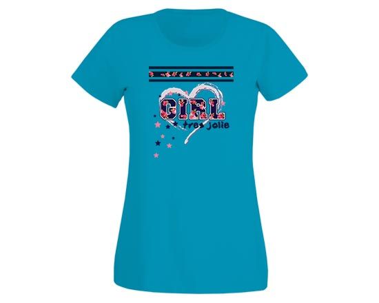 Maglietta personalizzata donna in cotone Fashion girl