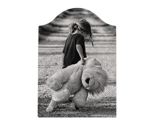 stampa foto su cornice in legno