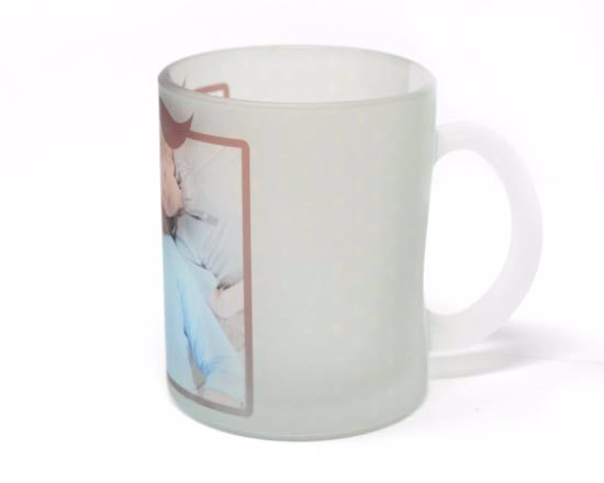 Tazza effetto satinato con stampa personalizzata