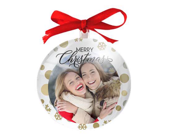 personalizza la tua pallina di natale con grafica pois