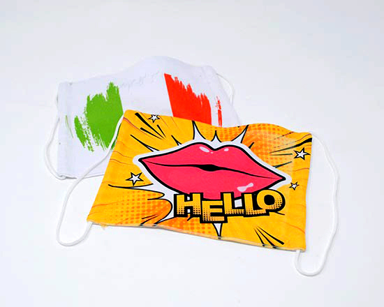 mascherina personalizzata per naso e bocca