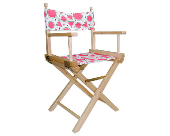 sedia da regista personalizzata