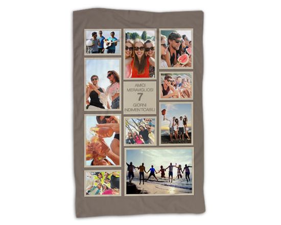 Un collage tortora per il tuo plaid personalizzato