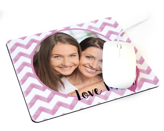 Mousepad in tessuto con grafica zig zag