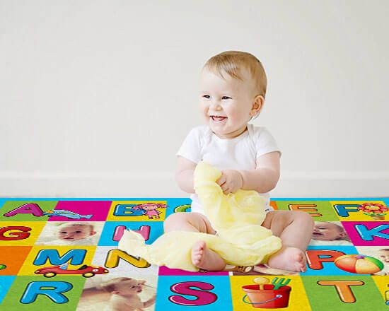 tappeto giochi personalizzato in feltro