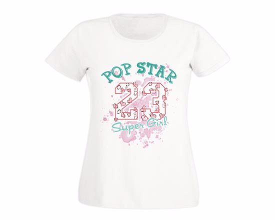 Maglietta con grafica sportiva per donna