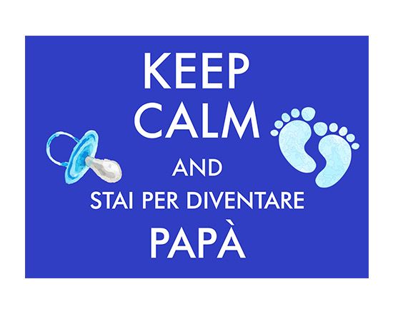 Borraccia Keep calm dad grafica aperta