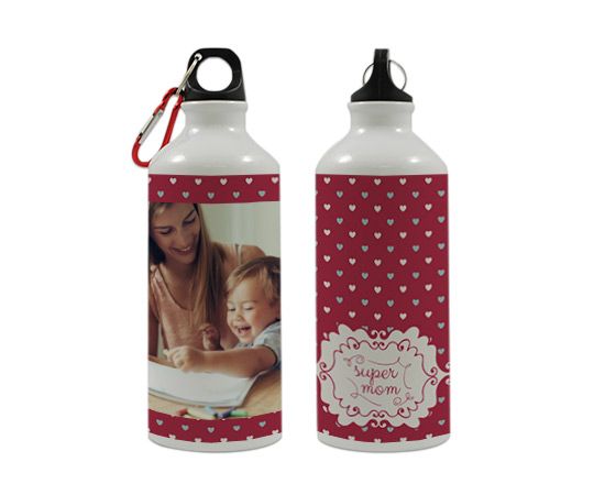 Borraccia in acciaio con fiorellini