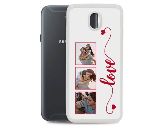 Cover in silicone Galaxy J7 Frame Love - 2017