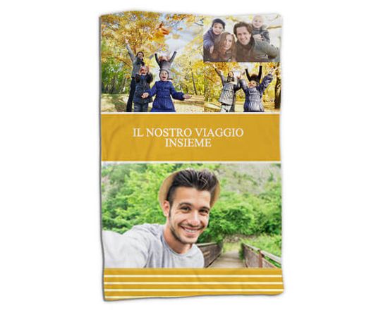 Coperta 150x100 Yellow collage