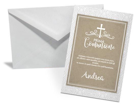Bigliettino Auguri First Communion