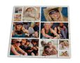 Collage di foto e immagini su puzzle quadrato