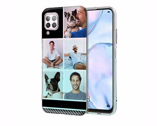 Crea il collage per personalizzare la cover in TPU trasparente del tuo huawei P40 Lite