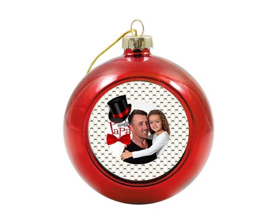 Palla di Natale vetro colorato Best dad
