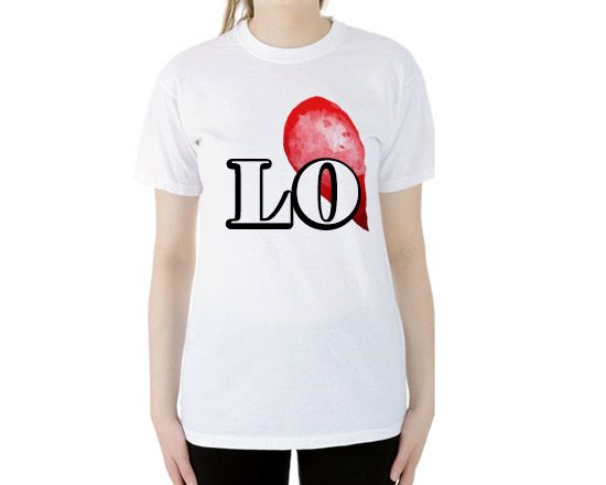 t-shirt personalizzata con scritta lo