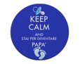 Keep calm stampato su foto puzzle rotondo