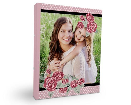 Raccoglitore documenti Rose con pois