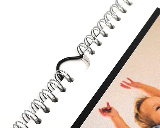 calendario personalizzato slim - rifinitura spirale